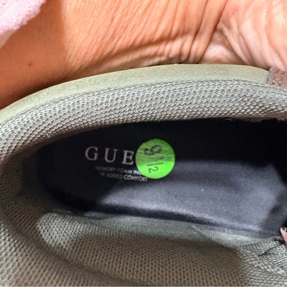 GUESS Men's Sneakers - Olive and Chocolate - Picture 9 of 13